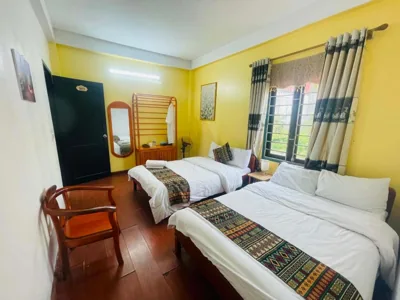 Deluxe Doppel- oder Zweibettzimmer — Family Homestay SaPa
